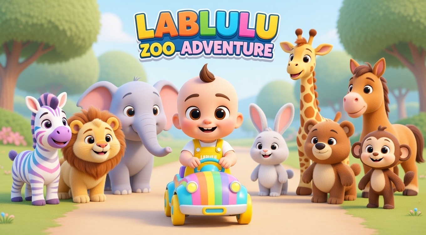 Zoo Adventure for Kids. Learn Animals at the Zoo Fun and Easy
