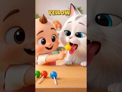 Learn Colors with Cats Cartoon for Kids