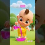 Learn Colors with Water Balloons & Slides Fun!