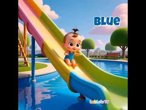 Learn Colors Water Slide Fun for Toddlers