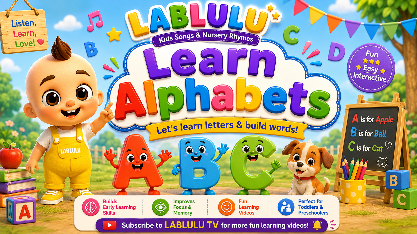 lablulu learn alphabets